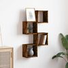 vidaXL Wall Shelves 4 pcs Smoked Oak 26 x 15 x 26 cm Engineered Wood
