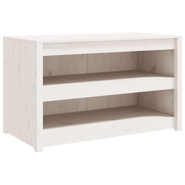vidaXL Outdoor Kitchen Cabinet MEPPEL White 106x55x64 cm Solid Wood Pine