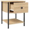 vidaXL Bedside Table Sonoma Oak 34x35.5x45 cm Engineered Wood