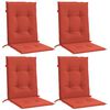 vidaXL Lowback Chair Cushions 4 pcs Melange Red 100x50x4 cm Fabric