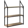 vidaXL Wall Shelf Wall-Mounted Artisan Oak 60 x 21 x 78.5 cm