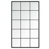 vidaXL Mirror | Black | Metal, Glass | 100x60 cm | Mirror | Rectangular