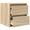 vidaXL Wall-mounted Bedside Cabinet Sonoma Oak 38x34x40 cm