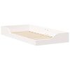 vidaXL Bed Frame White 100 x 200 cm Solid Pine Wood