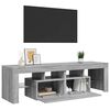 vidaXL TV Cabinet with LED Lights Grey Sonoma 140x36.5x40 cm