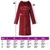 vidaXL Bathrobe Hoodie Bordeaux Red XL Flannel