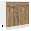 vidaXL 7 Piece Kitchen Cabinet Set Lyon Artisan Oak Engineered Wood