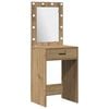 vidaXL Dressing Table Set with Shelf 2 pcs Artisan Oak Engineered Wood