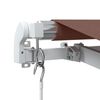 vidaXL Manual Retractable Awning Brown 500x350 cm