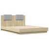 vidaXL Bed Frame without Mattress Sonoma Oak 140x200 cm
