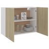 vidaXL Hanging Cabinet Sonoma Oak 80x31x60 cm Engineered Wood