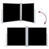 vidaXL Retractable Side Awning Black 120x600 cm