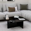 vidaXL Coffee Table High Gloss Black 79.5x79.5x30 cm Engineered Wood