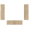 vidaXL TV Cabinet Set 6 pcs Sonoma Oak Engineered Wood
