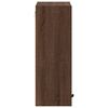 vidaXL Bathroom Cabinet Wall-mounted Brown Oak 39 x 23.5 x 65 cm