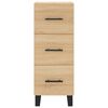 vidaXL Highboard Sonoma Oak 34.5x34x180 cm Engineered Wood