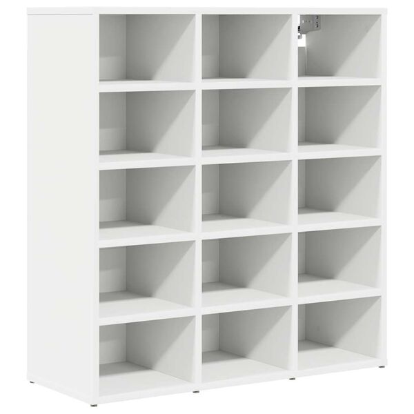 vidaXL Shoe Cabinet White 77.5 x 30 x 83.5 cm Engineered Wood