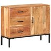 vidaXL Sideboard 88x30x73 cm Solid Acacia Wood