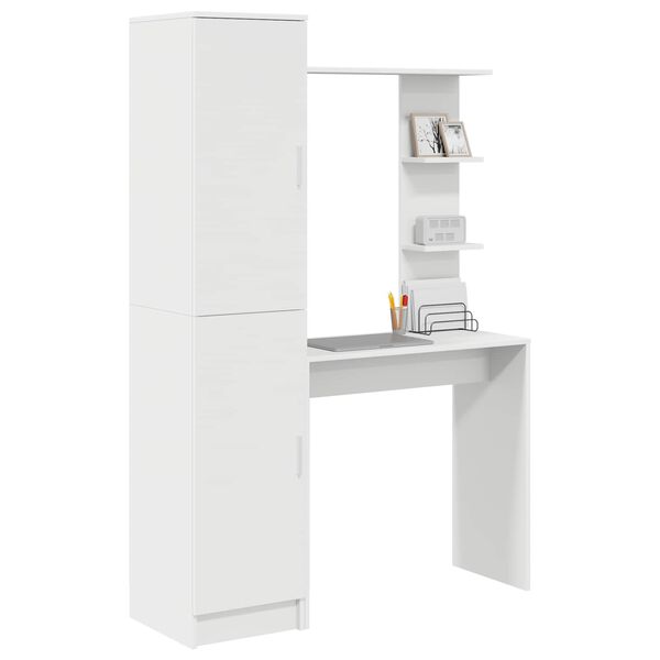 vidaXL Desk 2 pcs White