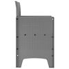 vidaXL Garden Chair 4 pcs Light grey 53 x 49 x 85 cm PP