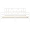 vidaXL Bed Frame without Mattress White 200x200 cm Solid Wood
