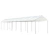 vidaXL Gazebo with Roof White 15,61x2,28x2,69 m Polyethylene