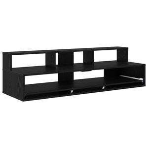 vidaXL Studio Desk Black Oak 152 x 42.5 x 36 cm Engineered Wood