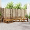 vidaXL Outdoor Sofa Set 6 pcs Natural Solid Acacia Wood