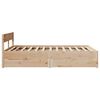 vidaXL Bed Frame without Mattress 135x190 cm Double Solid Wood Pine