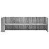 vidaXL Wall Shelf Grey Sonoma 100x35x30.5 cm Engineered Wood