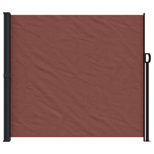 vidaXL Retractable Side Awning Brown 180x500 cm