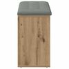 vidaXL Shoe Bench Artisan Oak 102x32x50 cm Engineered Wood