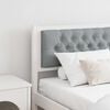 vidaXL Headboard Other White and light grey 180 cm Solid pine wood
