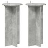 vidaXL Plant Stand 2 pcs Concrete Grey 29.5 x 29.5 x 60 cm