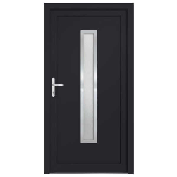 vidaXL Front Door Anthracite 98x190 cm PVC
