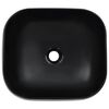 vidaXL Wash Basin 44.5x39.5x14.5 cm Ceramic Black