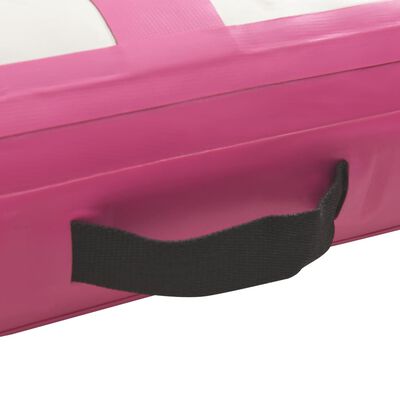vidaXL Inflatable Gymnastics Mat with Pump 500x100x20 cm PVC Pink