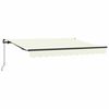 vidaXL Retractable Awning Manual Cream 300 x 200 cm Fabric