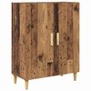 vidaXL Highboard Old Wood 69.5 x 34 x 180 cm Engineered Wood and Glass