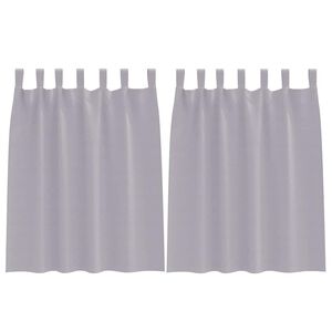 vidaXL Blackout Curtains with Rings 2 pcs Metal Grey 140 x 140 cm