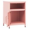 vidaXL Nightstand Pink 35x35x51 cm Steel