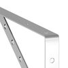 vidaXL Shelf Brackets 4 pcs 40x2.5x25 cm Silver Stainless Steel