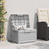 vidaXL Outdoor Cushion Box Grey 73x50.5x46.5 cm Polypropylene