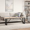 vidaXL Coffee Table O-Frame 160x40x45 cm Solid Wood Pine and Steel