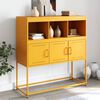 vidaXL Sideboard Mustard Yellow 100.5x39x107 cm Steel