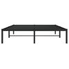 vidaXL Metal Bed Frame without Mattress Black 140x190cm