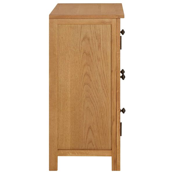 vidaXL Cupboard 70x35x75 cm Solid Oak Wood