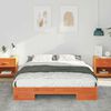 vidaXL Floor Bed Frame with Storage Brown 140 x 200 cm Solid pine wood