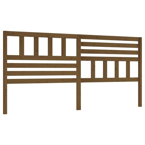 vidaXL Bed Headboard Honey Brown 186x4x100 cm Solid Wood Pine