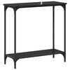 vidaXL Console Table Black oak 75 x 30.5 x 75 cm Engineered wood